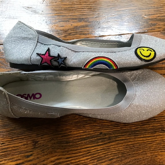 Josmo Girl’s Slip On Silver Size 4 - Picture 2 of 3